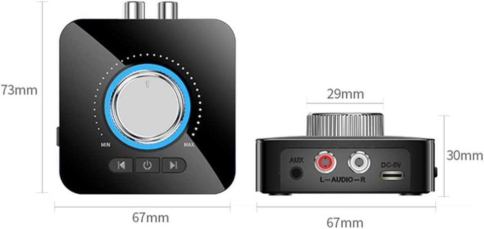 Bluetooth AUX Receiver for Car Stereo Wireless Audio Adapter Hands Free Music