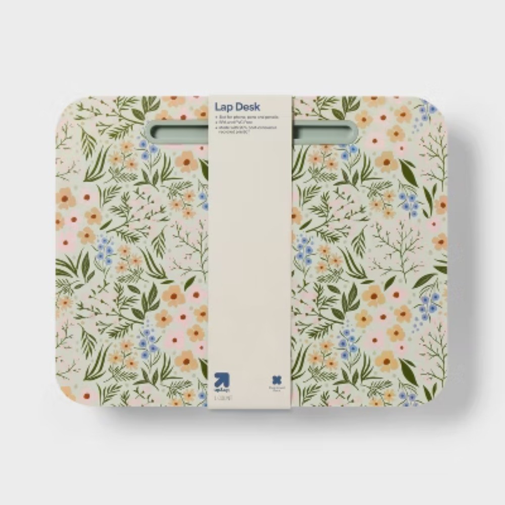 Floral Lap Desk with Handle