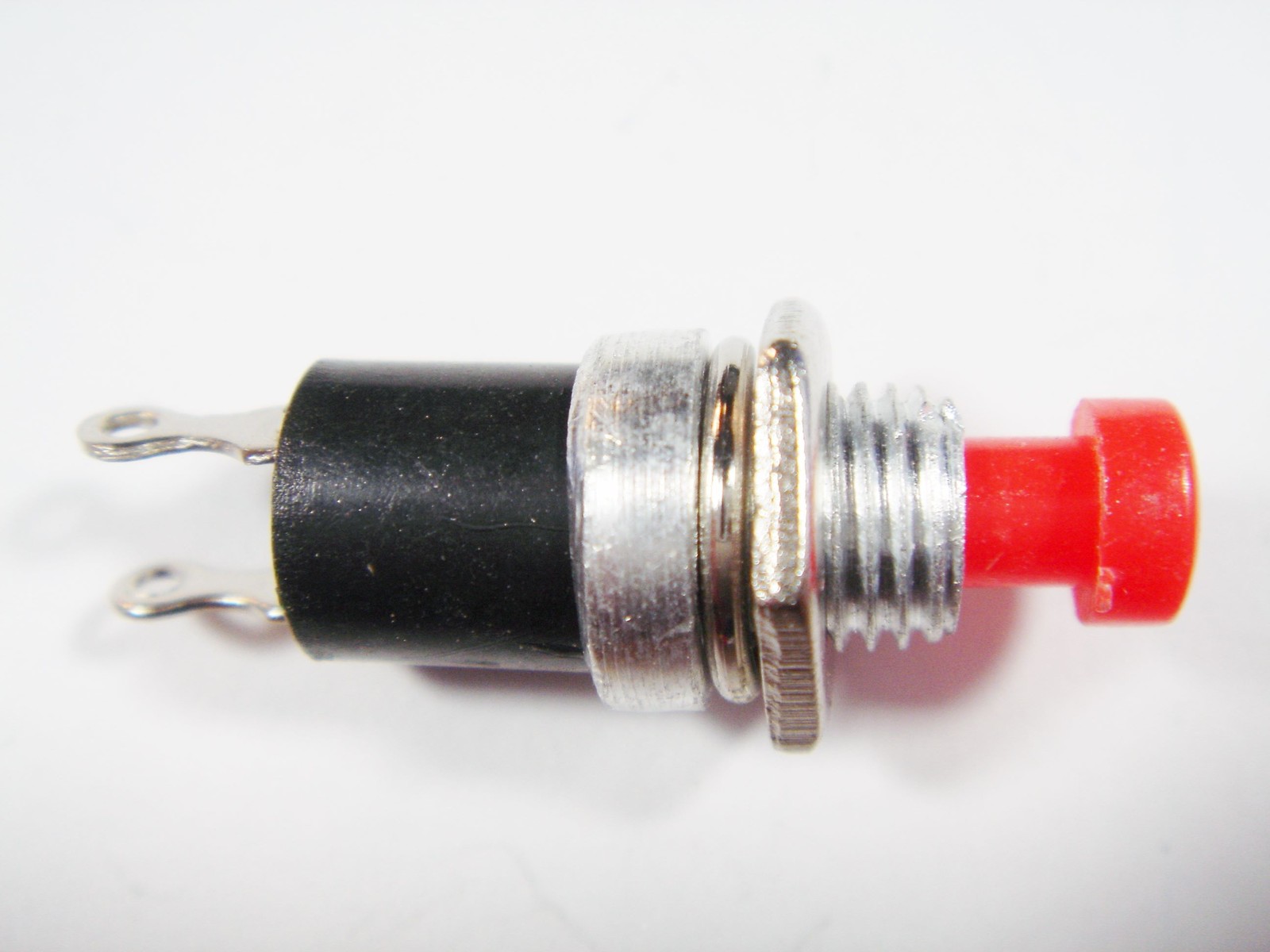 Mini Push Button Red 250V 0.5A 1xON #10-56