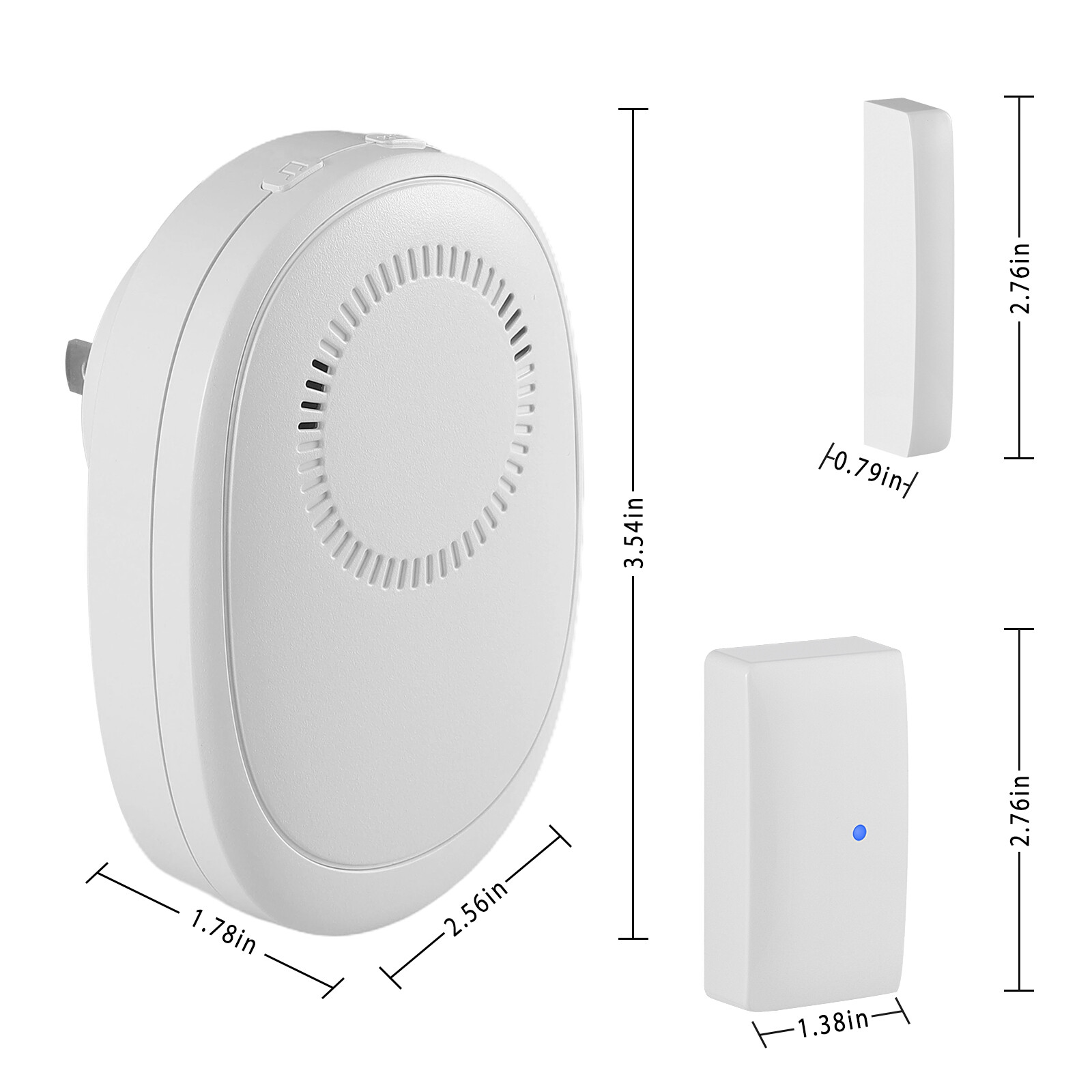 Magnetic Sensor Wireless Window Door Open Sensor Alarm 58 Chime Home Security