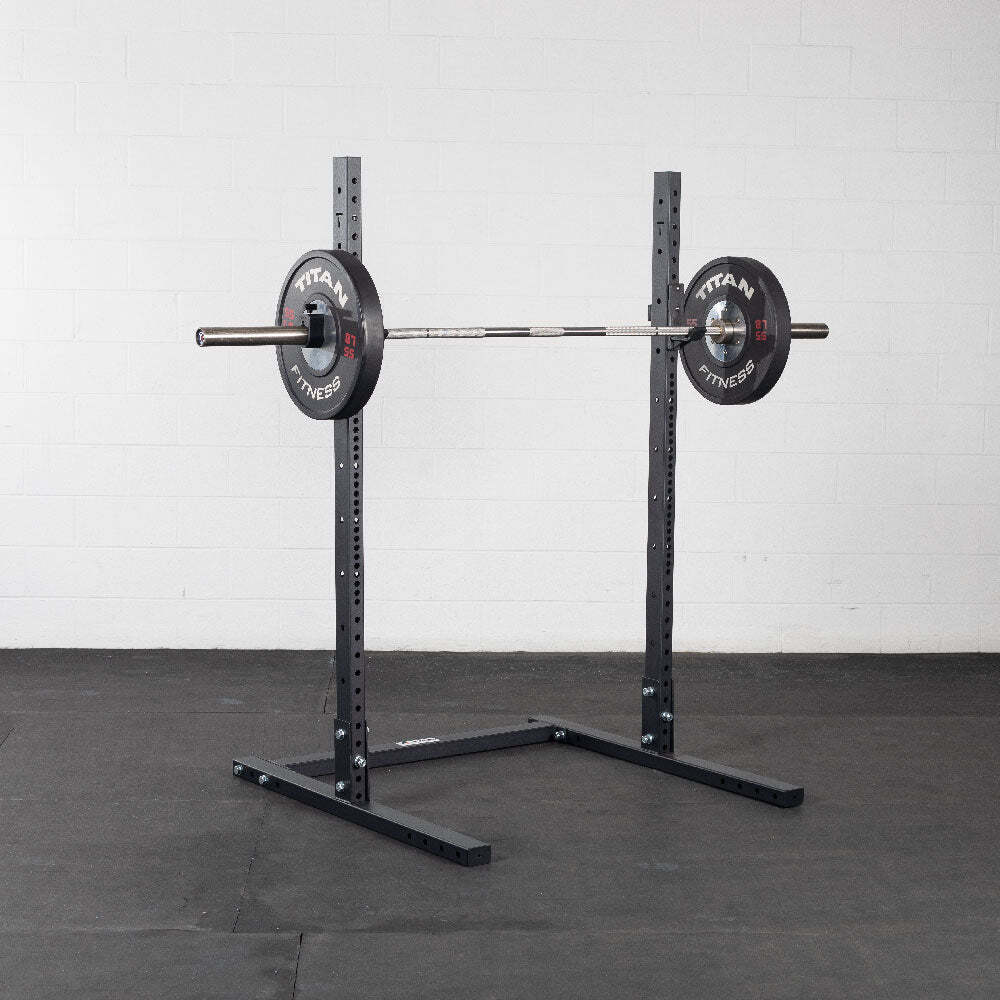 Titan Fitness T-3 Series Short Squat Stand 72" Reinforced J-Hooks