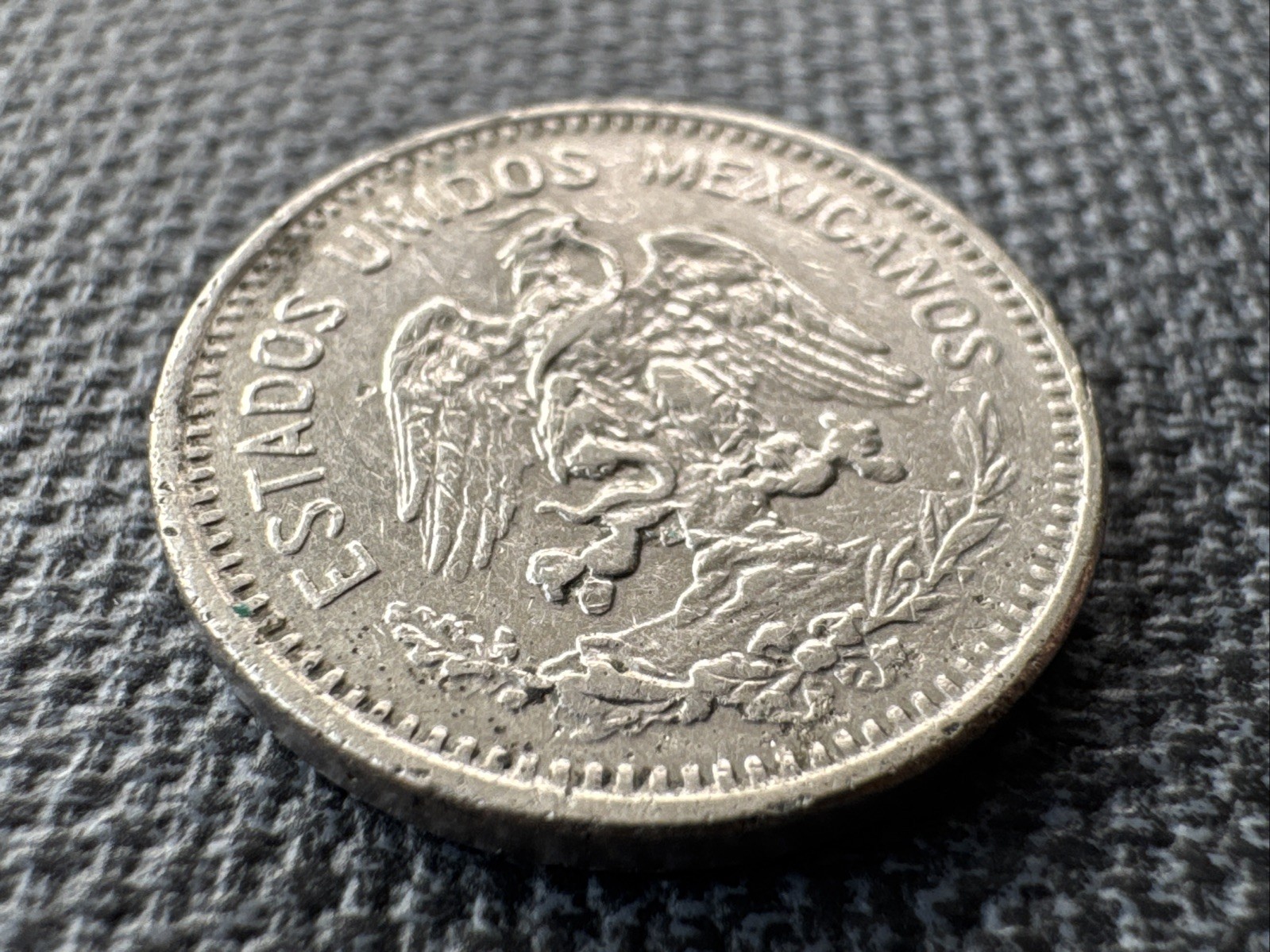 1910 M Mexico 5 Centavos Coin - Nickel - Eagle Devouring Serpent