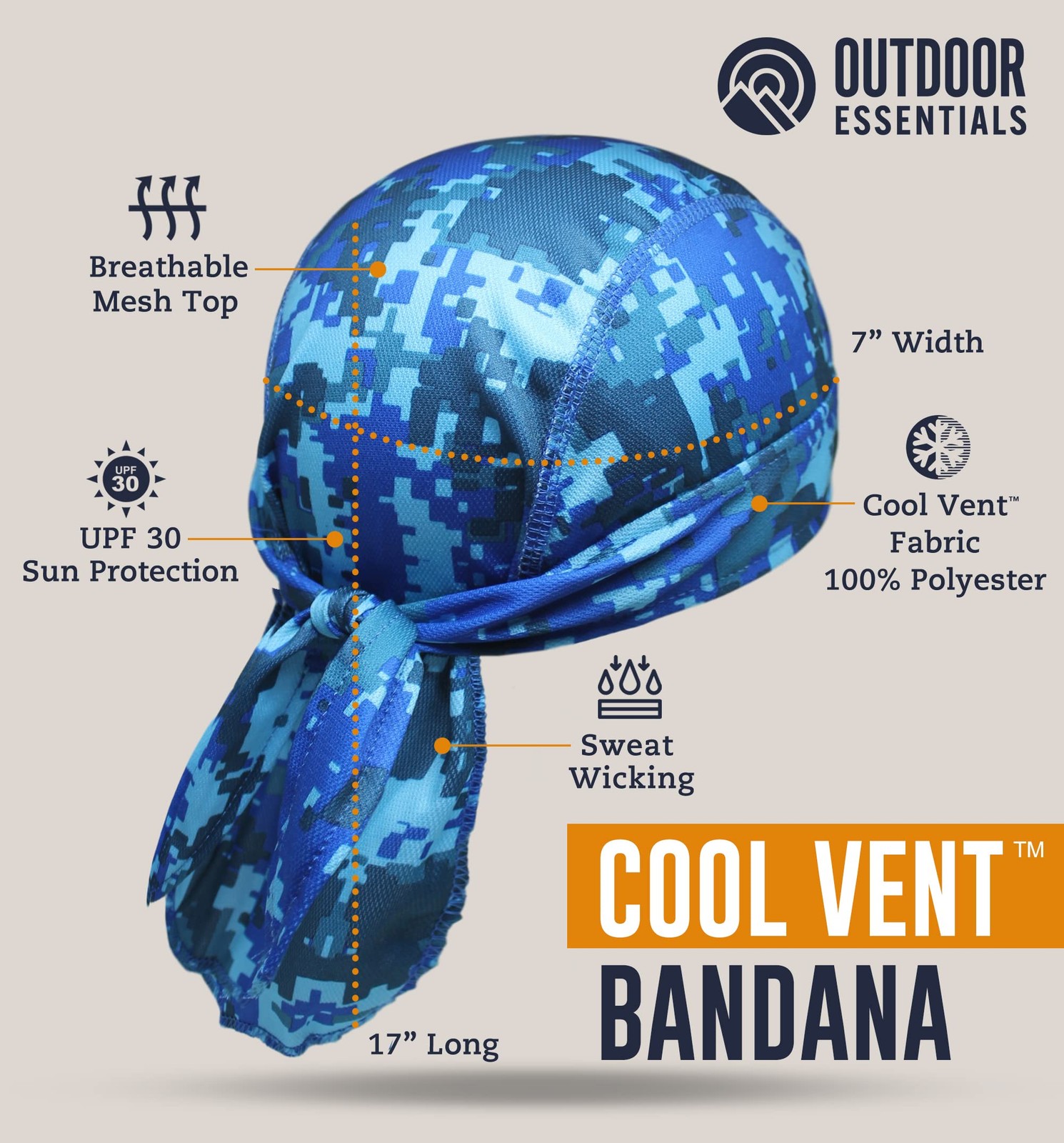 Cooling Helmet Liner - Motorcycle Headwraps for Men - Do Rag Bandanas for Men...