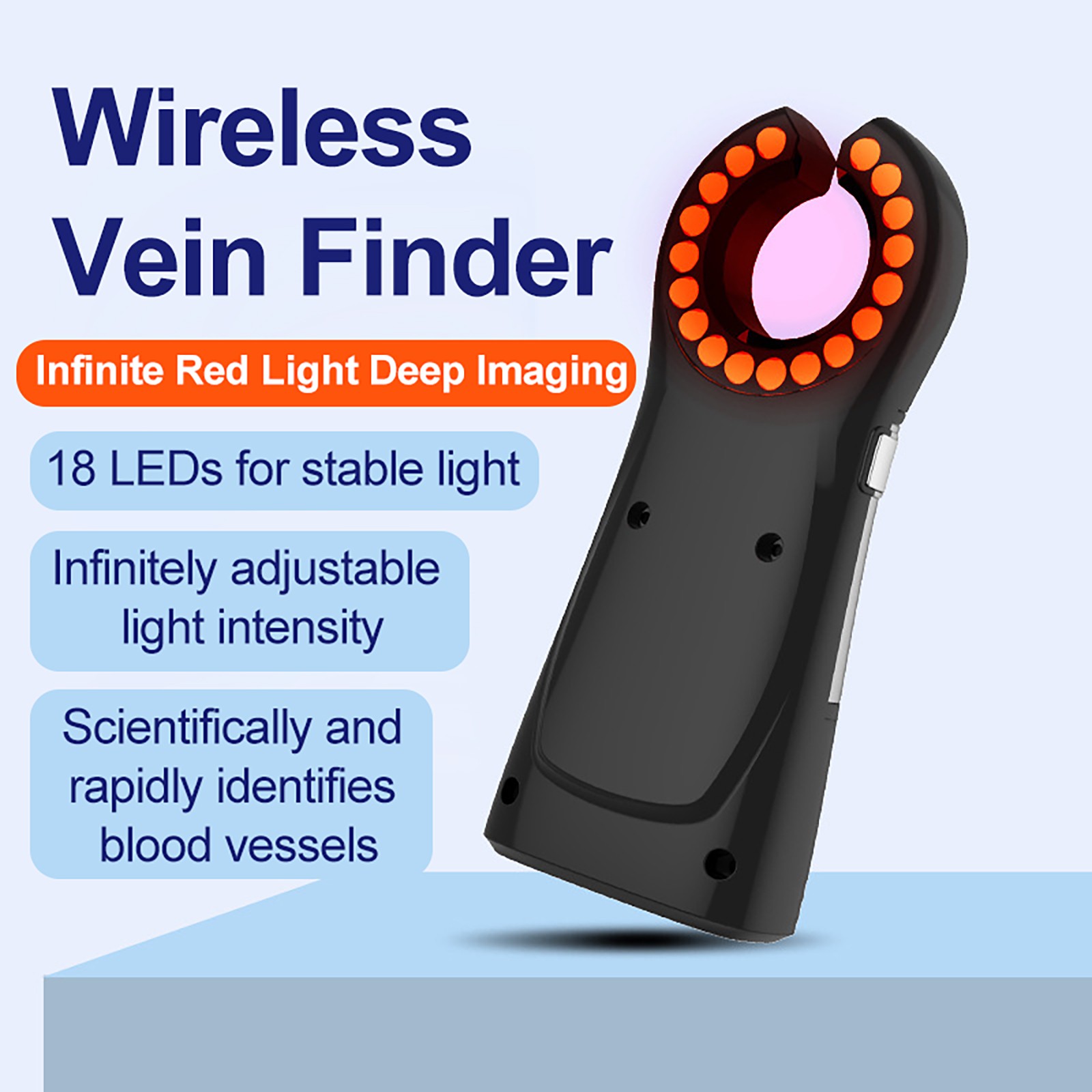 Portable Vein Finder Imaging Device Red Light Vein Viewer Nurse Detect Helper