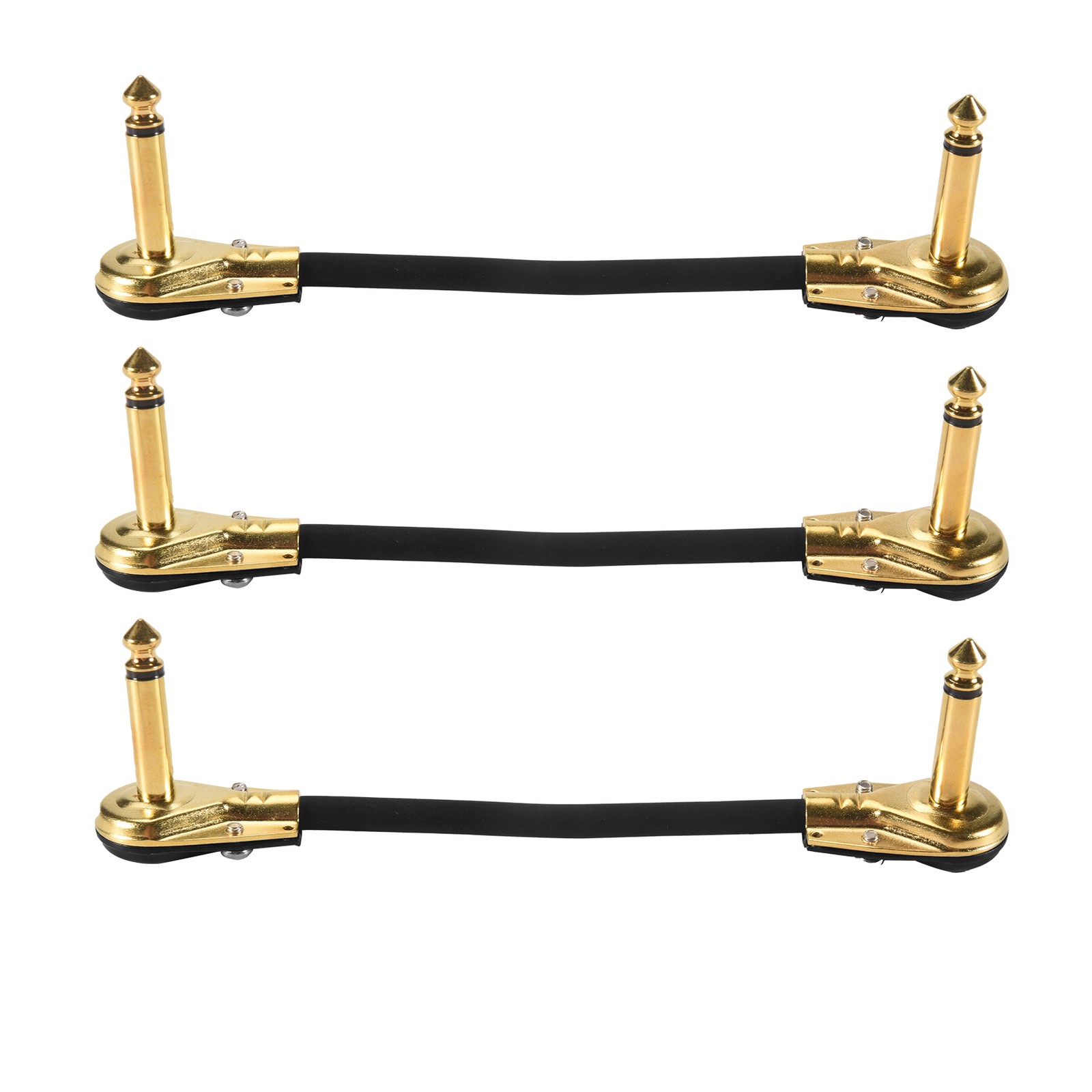 Guitar Patch Cable  Pedal Patch Cords 1/4-Inch Right Angle Low Profile5407