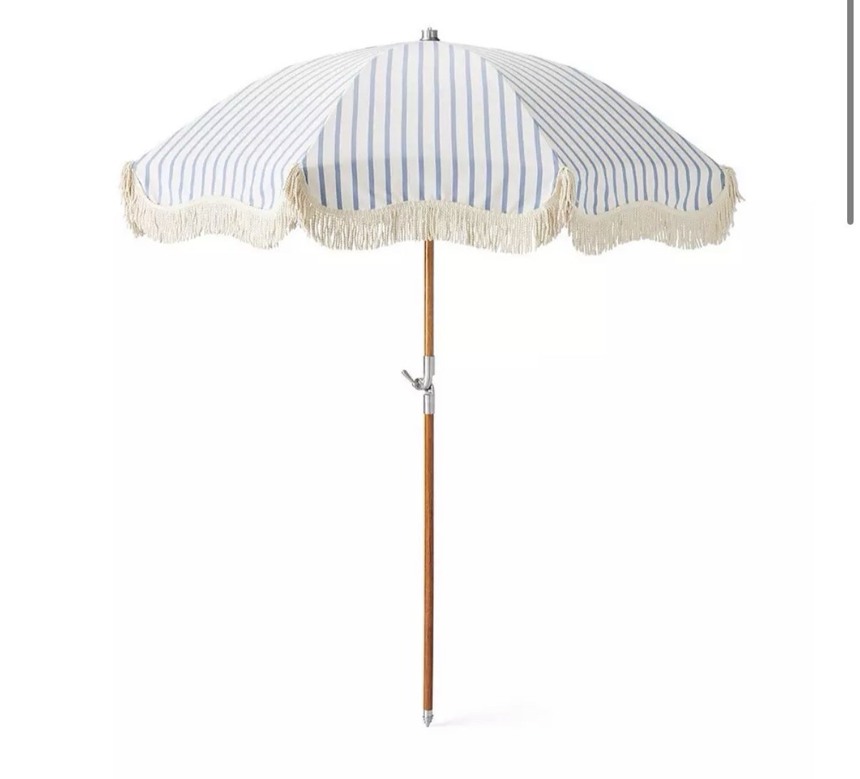 Serena & Lily Beach Umbrella Coastal Blue Stripe
