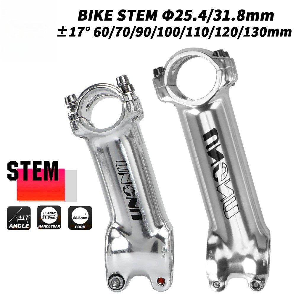 17 Degree Road Mountain Bike Handlebar Stem 25.4mm 31.8mm Clamp 60-130mm
