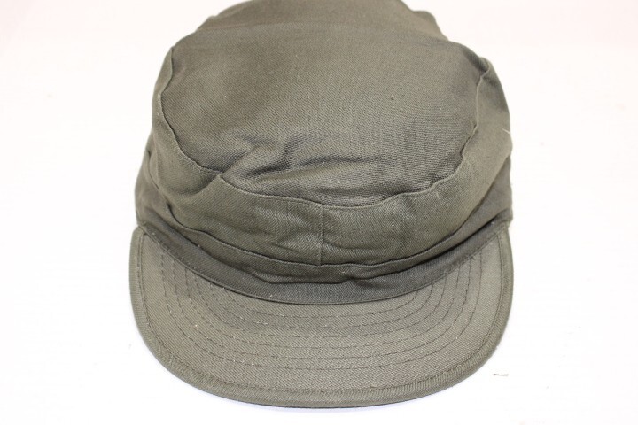 Military OD Green Cold Weather Winter Patrol Cap Hat Fold Down Ear Flap 7 1/4