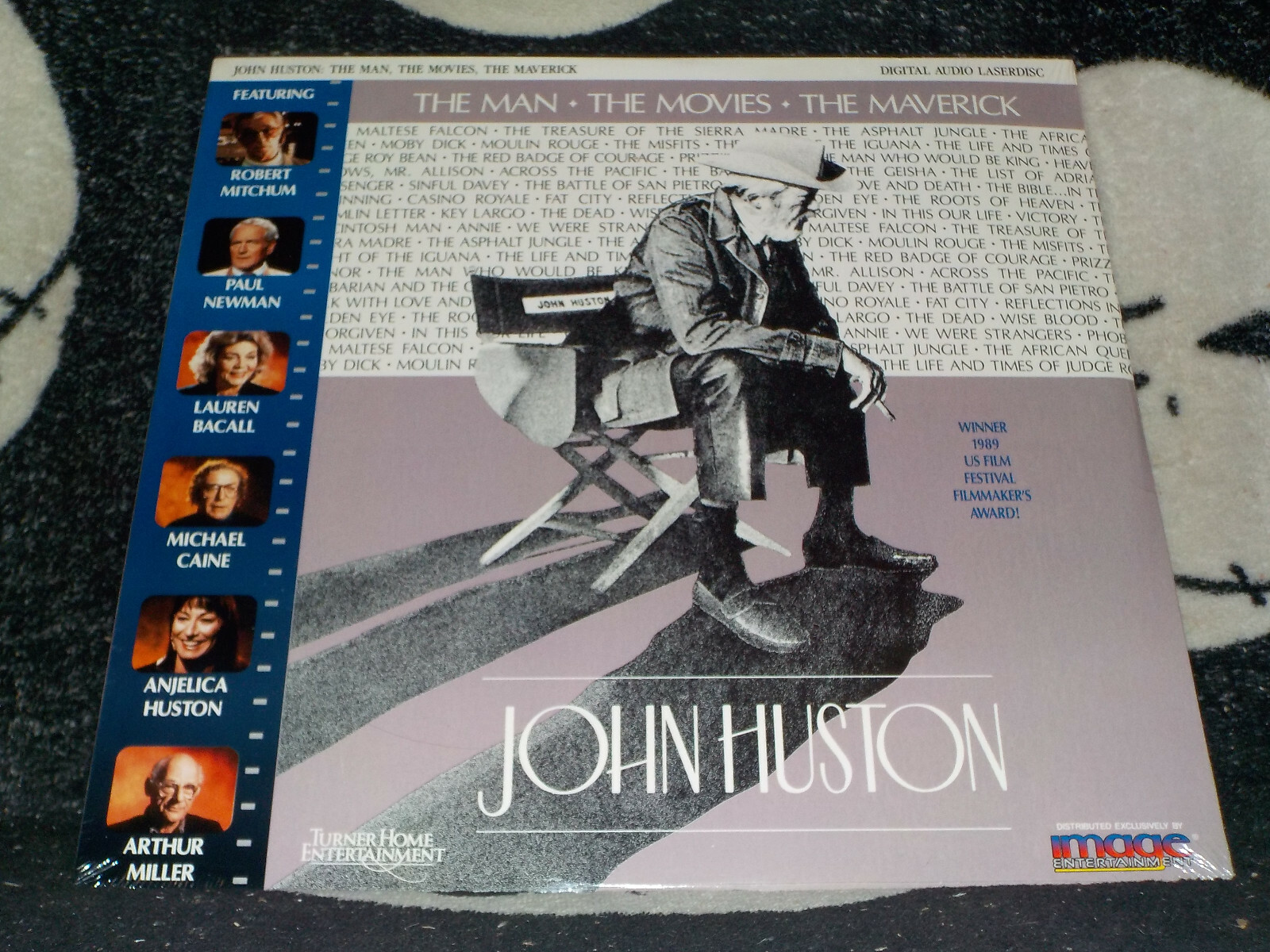 John Huston The Man The Movies The Maverick NEW SEALED Laserdisc LD  FreeShip$50