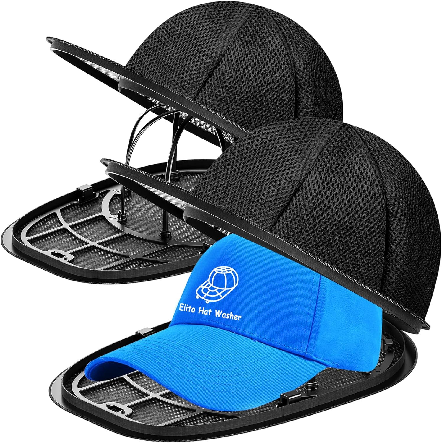 2pc Hat Washer Cage for Baseball Caps Washing Machine Dishwasher Cleaner