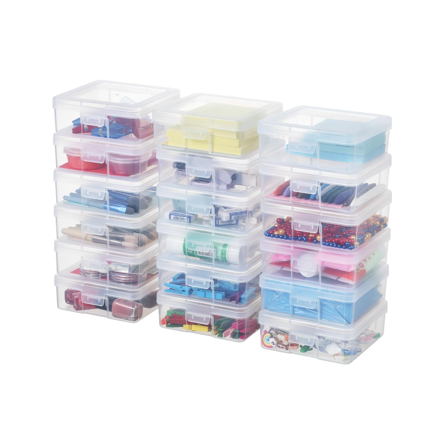 Plastic Clear Storage Containers for Organizing, Craft Storage Organizers and...