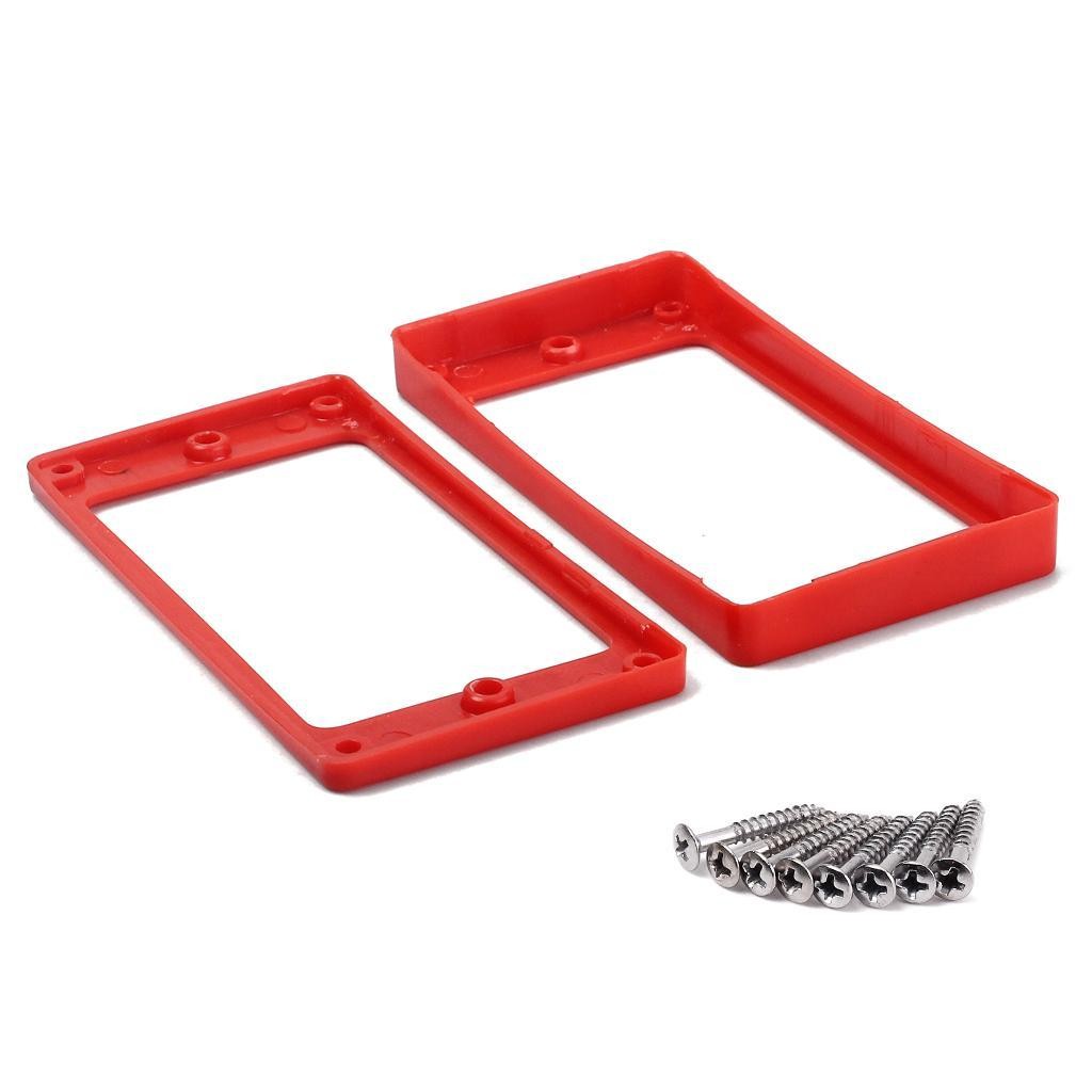 Red Plastic Pickup Mounting Ring for Guitar Set of 2