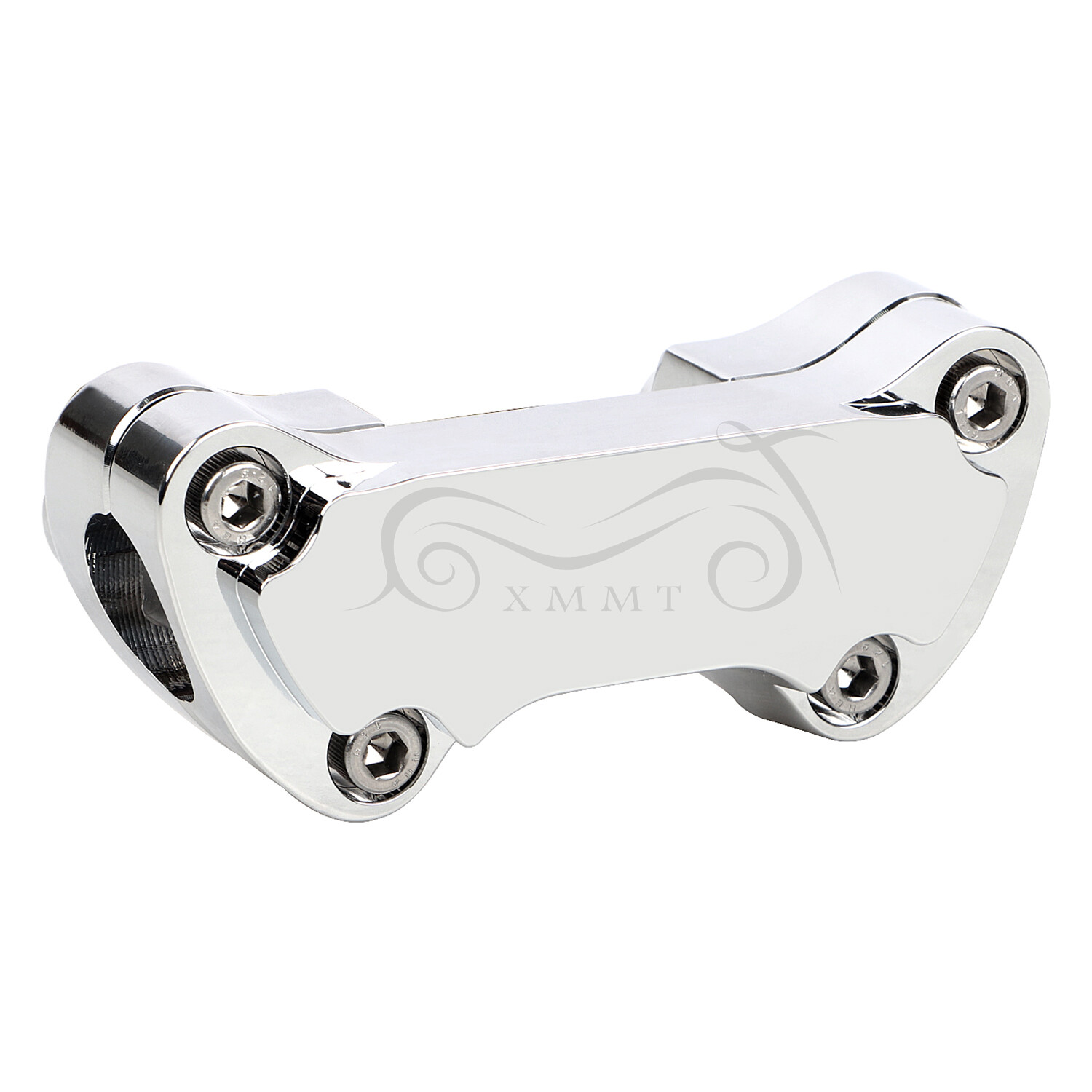 Chrome 1.7" Handlebar Risers Top Clamp For Harley Fat Boy Heritage Softail FLSTC