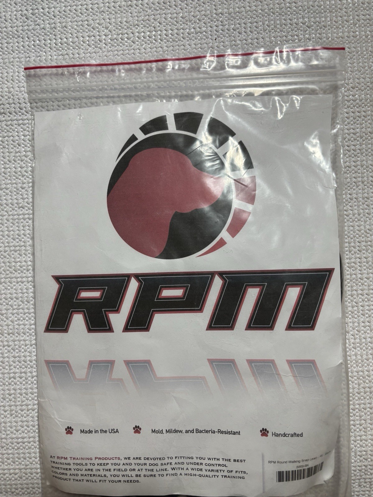 RPM Round Walking Snap Lead For Dog Training Four Feet Long Made In The USA New