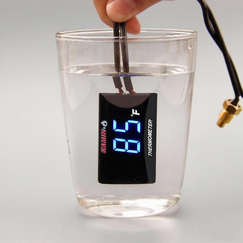 KAMIN motorcycle front dash panel Water Temperature Tester add thermometer Meter