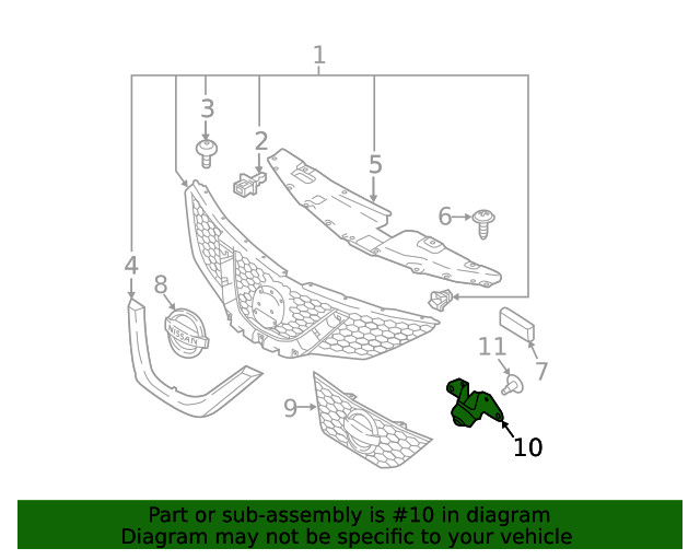 Genuine Nissan Camera 284F1-4EA1A
