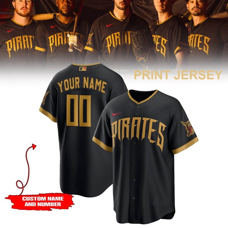 Pittsburgh Black 2026 City Connect Stadium Custom Baseball Jersey TH1203