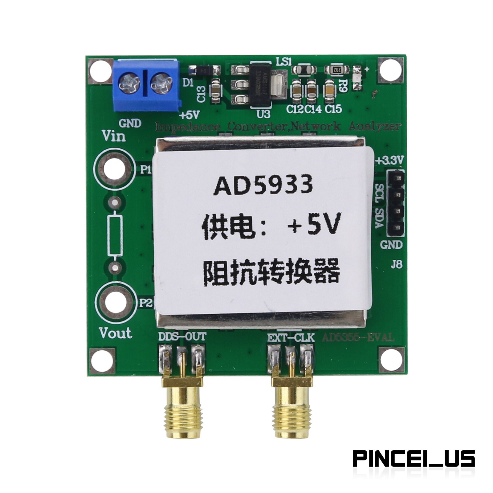 AD5933 Impedance Converter and Network Analyzer Module with 1M Sampling Rate pe6