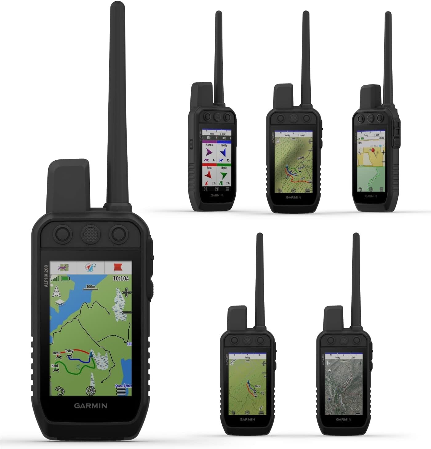 Garmin Alpha 200 Handheld Multi-Dog Tracker and Trainer High-Sensitivity GPS