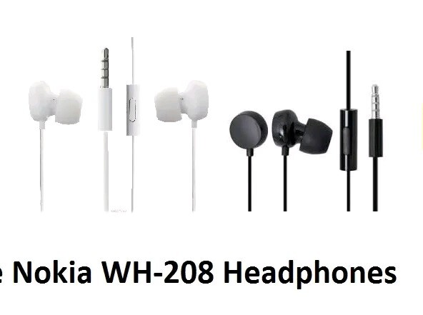 Genuine Nokia WH-208 3.5mm Stereo Handsfree Headset Earphones for Nokia Phones