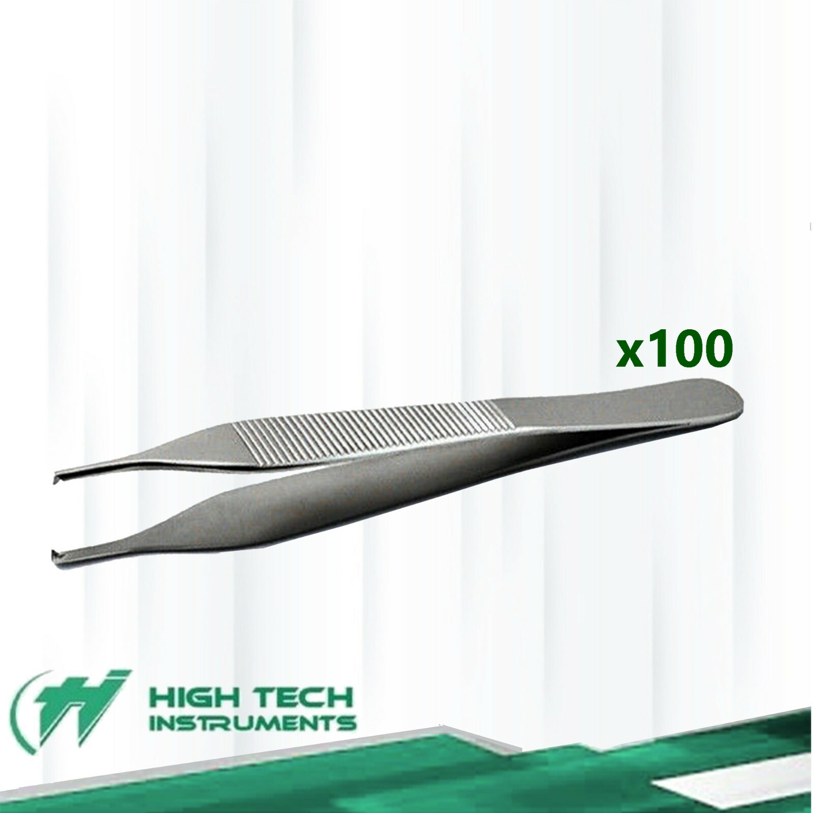 100 ADSON KOCHER TISSUE FORCEPS FINE POINT 1X2TETH 4.75