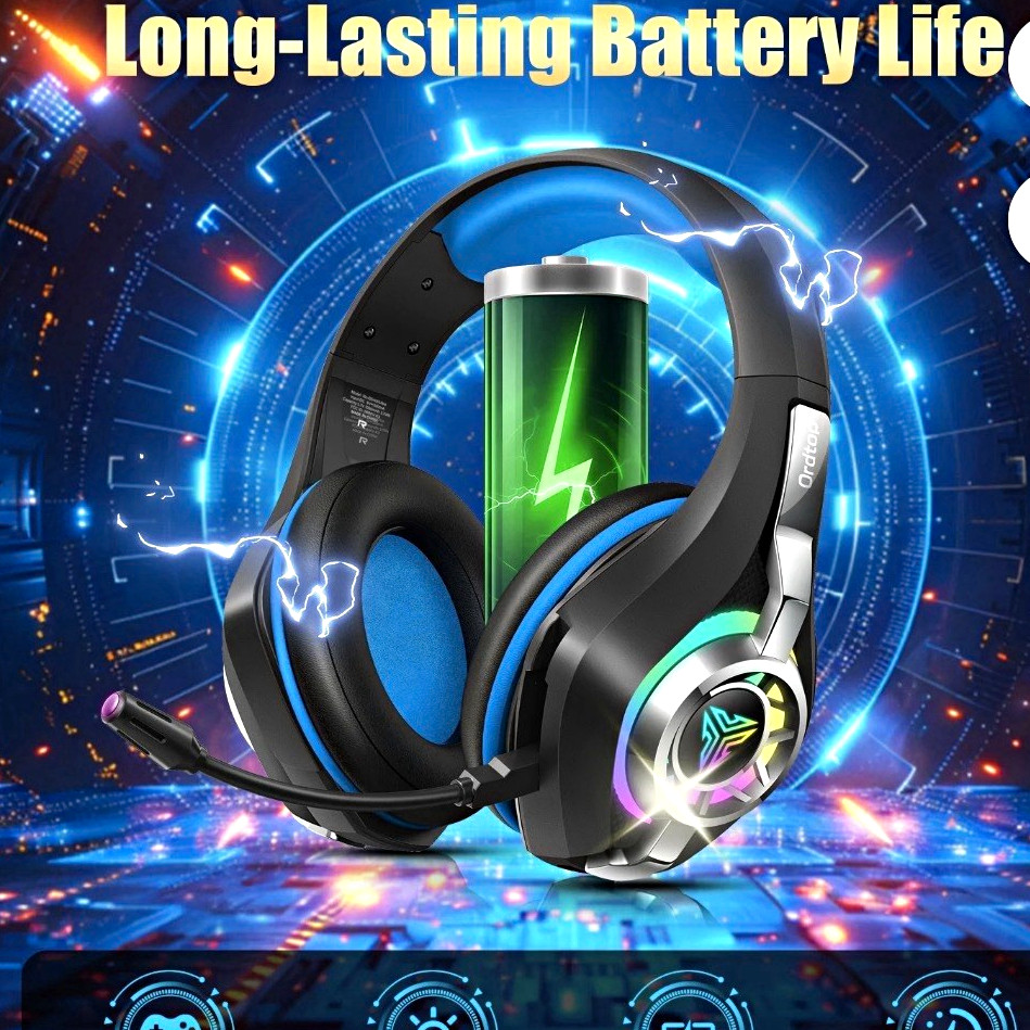 OttecOp GS400 Ultra Wireless RGB 7.1 Over-Ear Gaming Headset USB-C 3.5mm