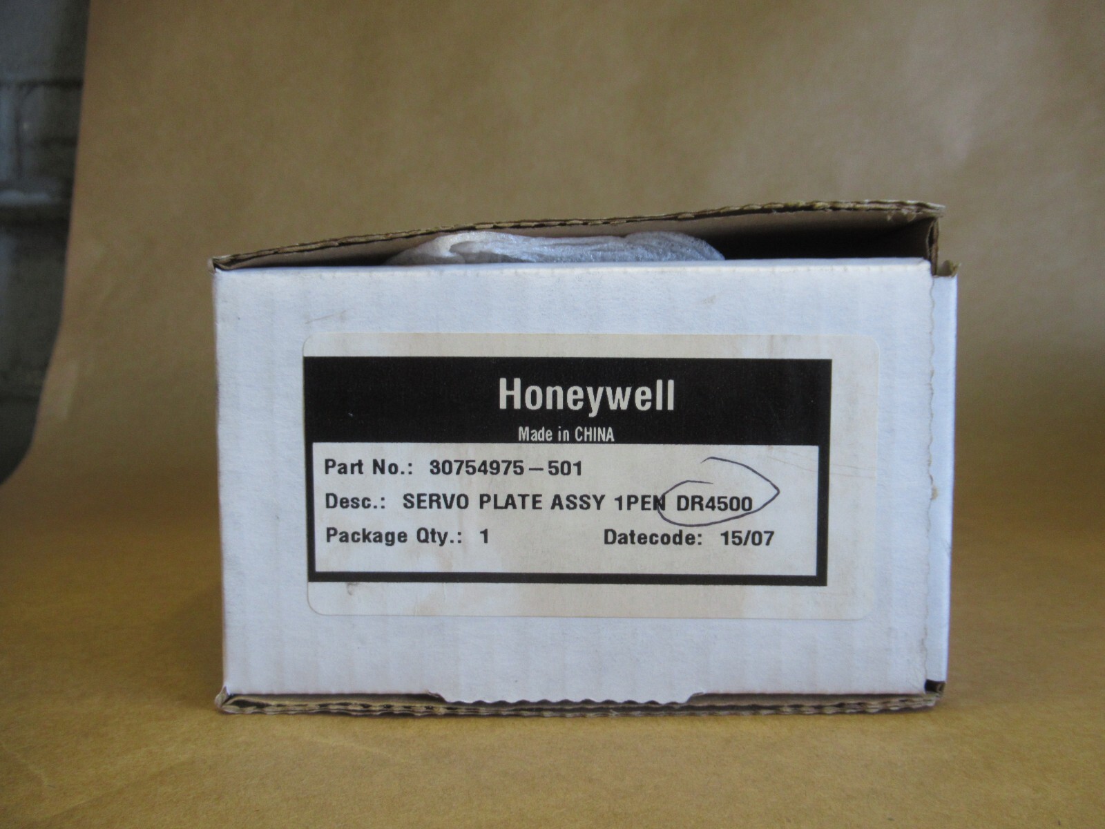 HONEYWELL 30754975-501 SERVO PLATE ASSY 1PEN DR4500