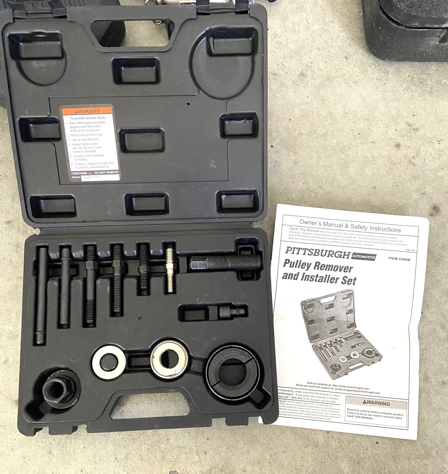 Pittsburgh Automotive 63068 Pulley Remover And Installer Set 12 pc