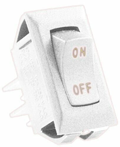 JR Products 12615 Ivory SPST Labeled On/Off Switch