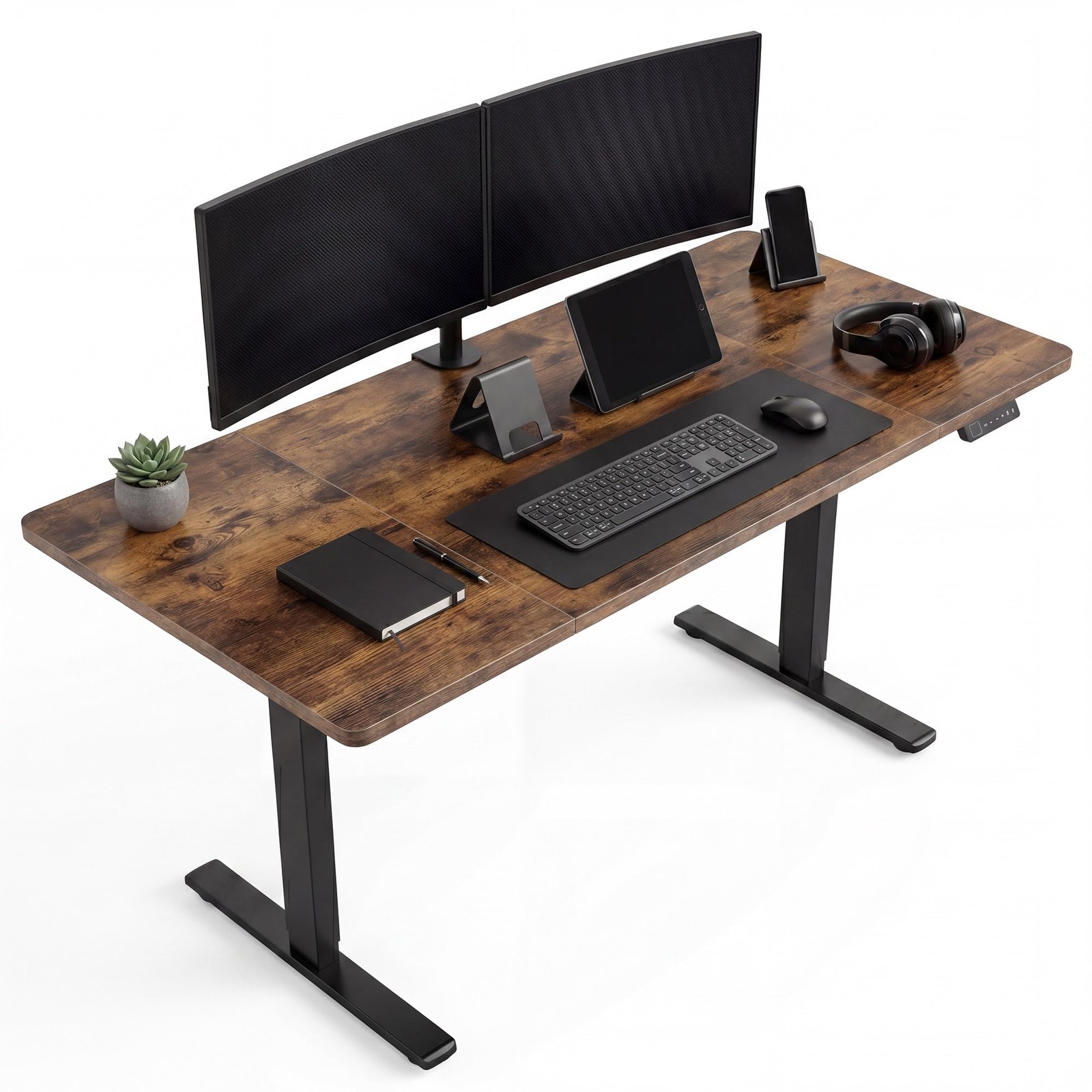 55" Electric Height Adjustable Desk ,Electric Standing Desk Computer Table Home