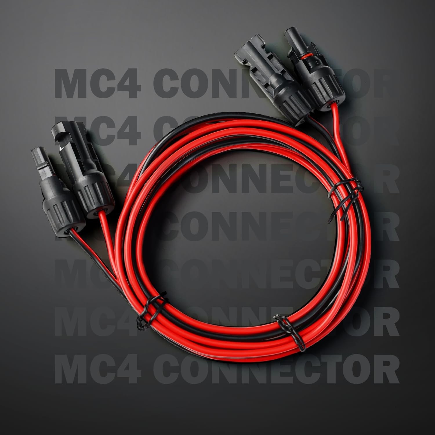 MADCATZ 30 Feet 10AWG Solar Extension Cable, One Pair Parallel Solar Panel Ca...
