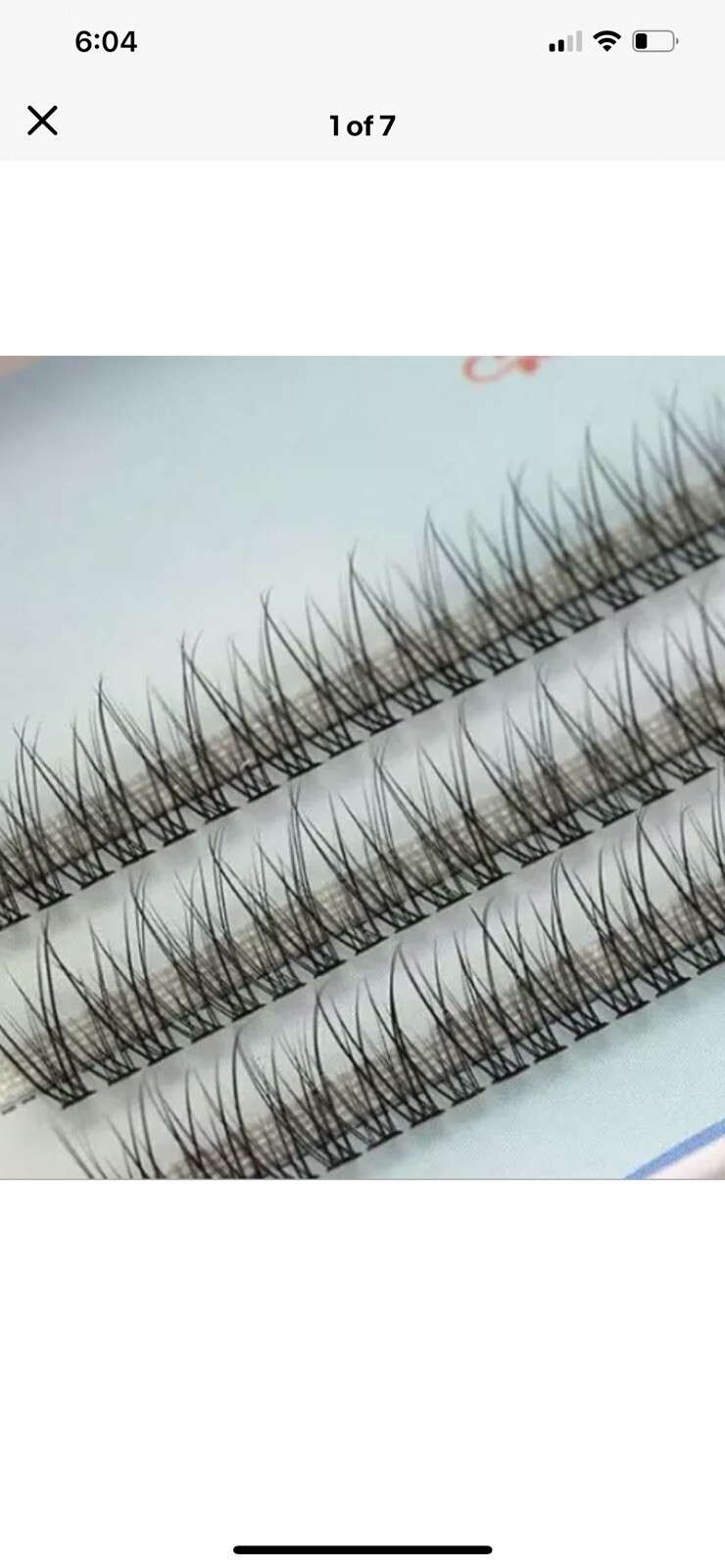 10 PCs False Eyelashes Flare volume 0.7mm short thick cluster