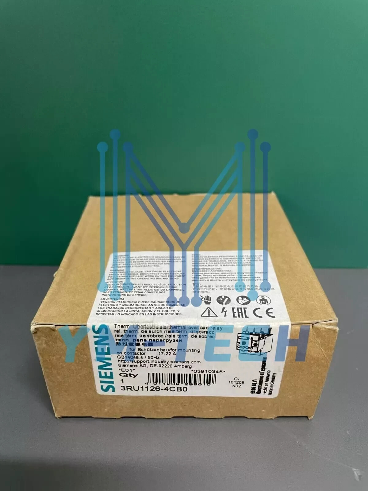 Siemens Overload Relay 3RU1126-4CB0