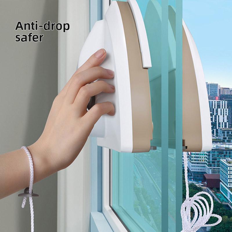 Magnetic Double-sided Window Cleaner Brush with Water Discharge for Glass Cleani