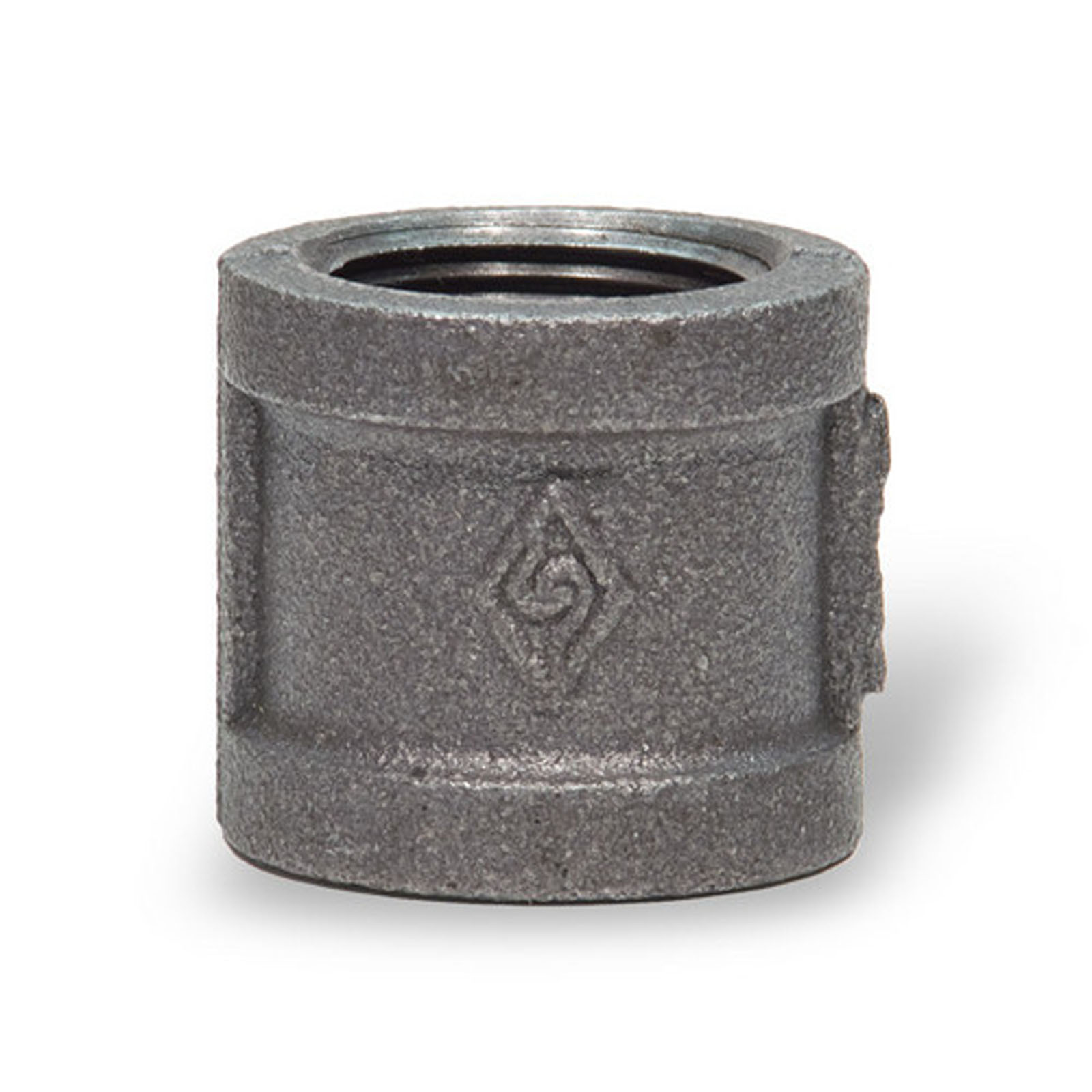 1/4" BLACK MALLEABLE IRON STRAIGHT COUPLING fitting pipe npt coupler
