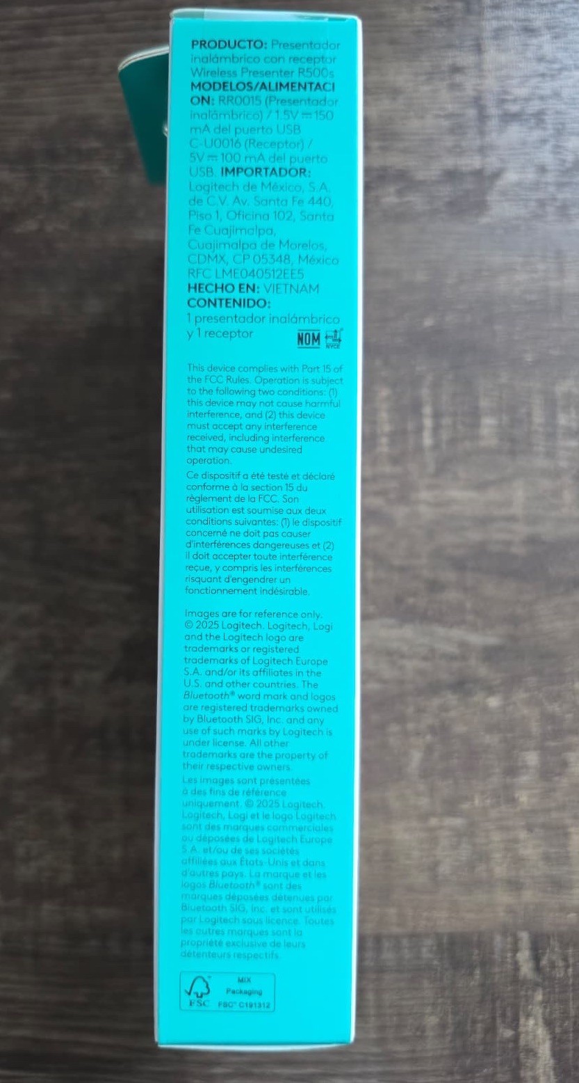Authentic Logitech R500s Laser Presentation Remote (910-006518) Brand New