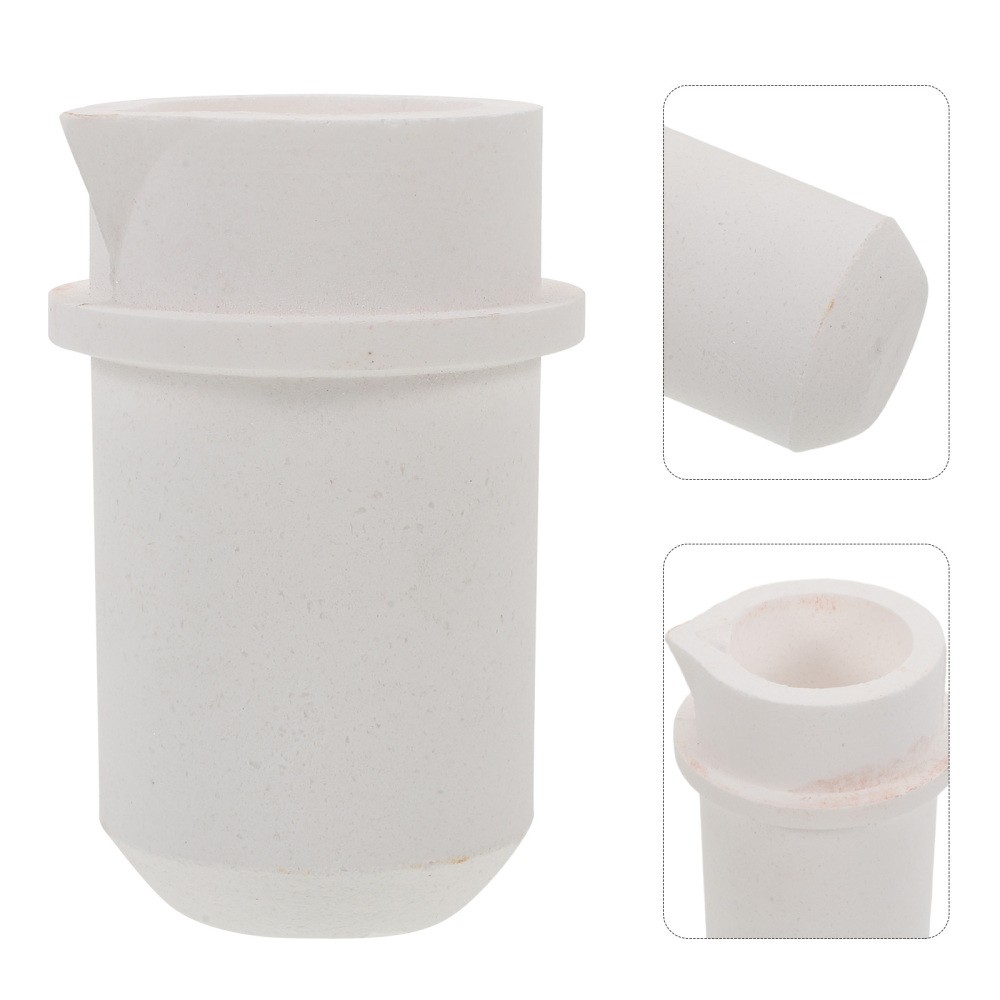 Quartz Crucible High Temperature Resistant Melting Cup 0.5kg For Jewelry Metal