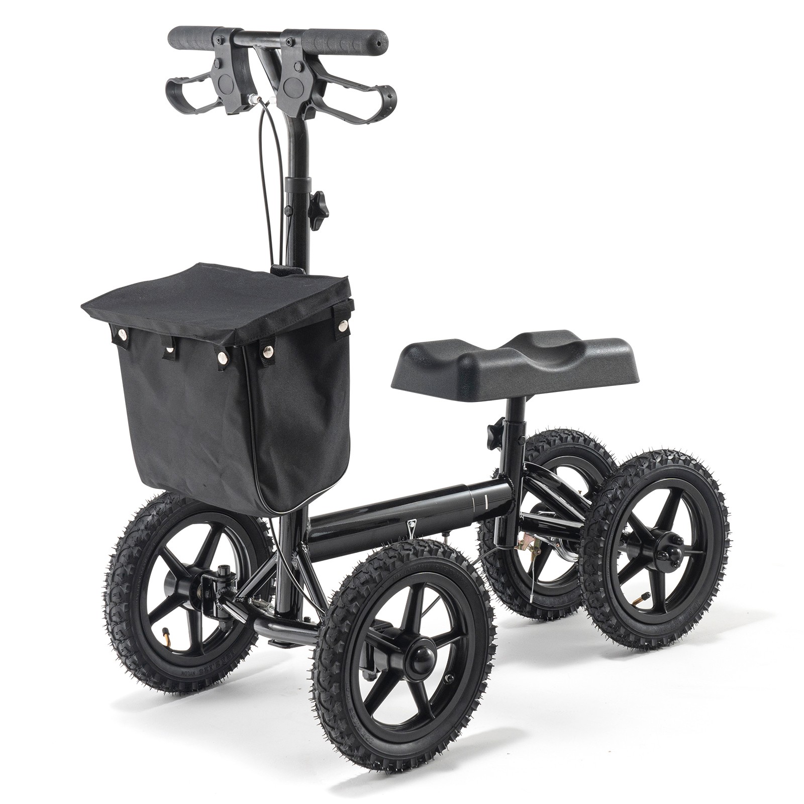Uimoso Knee ScooterAluminum Steerable Knee Walker Folding Recovery Scooter 350LB