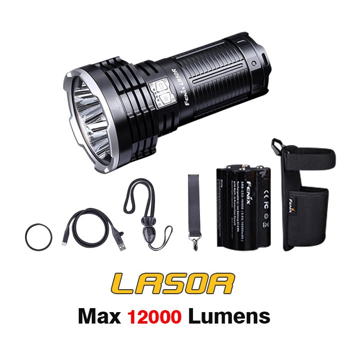 Fenix LR50R 12000 Lumens Multifunctional Search Light Flashlight Torch