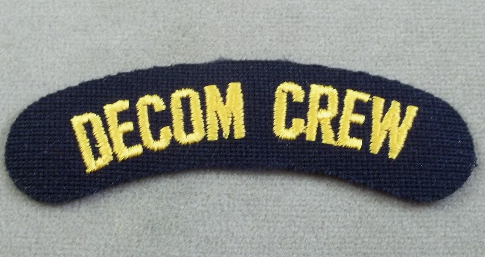 US Navy Decommissioning Crew Patch - Tab - Arc
