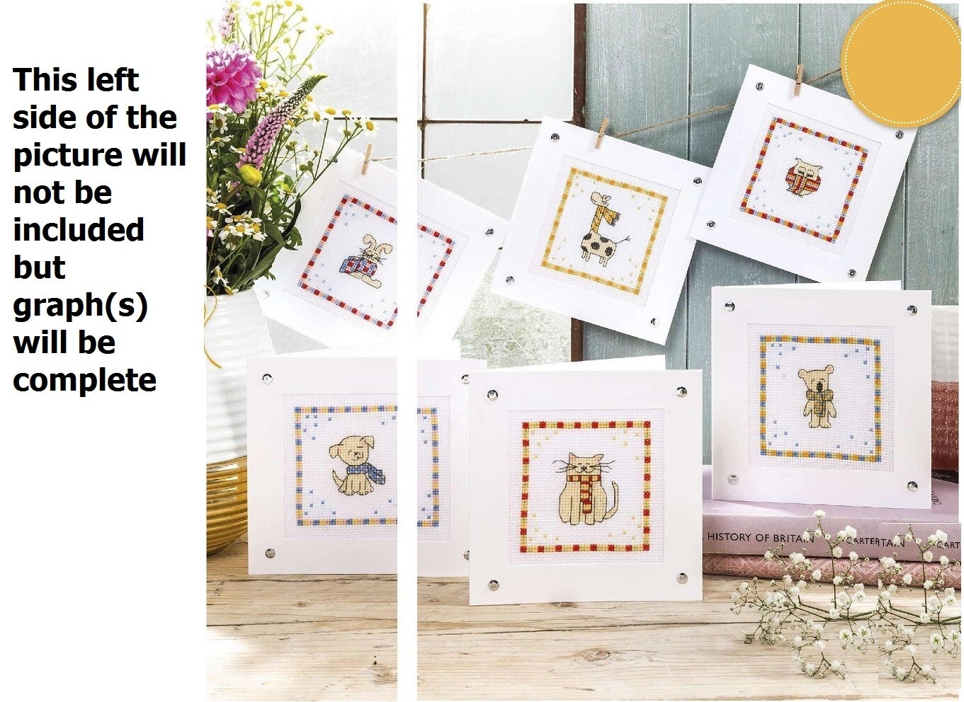 ANIMAL CARDS  CROSS STITCH  PATTERN ONLY - EQ - RQP