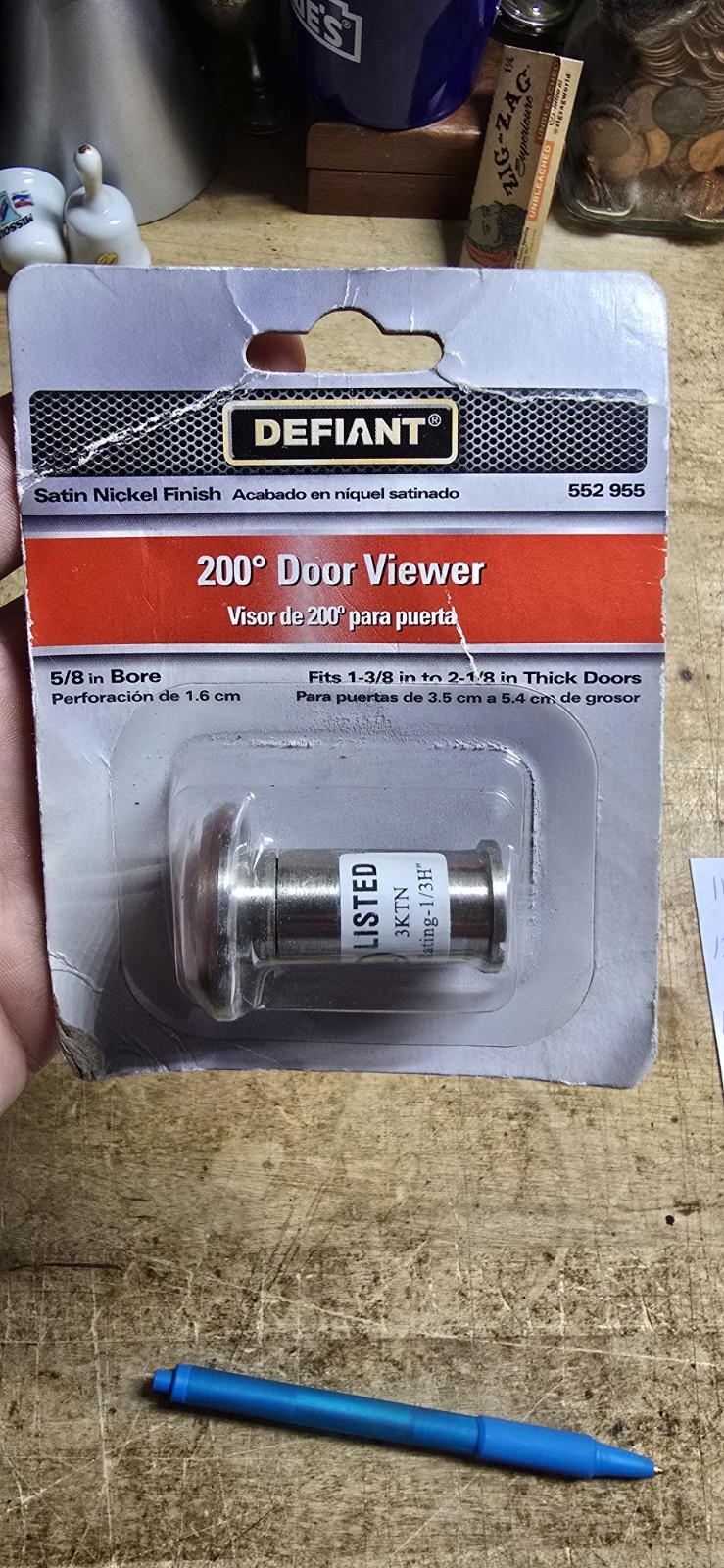 Defiant 200° Door Viewer with A Satin Nickel Finish New In Box
