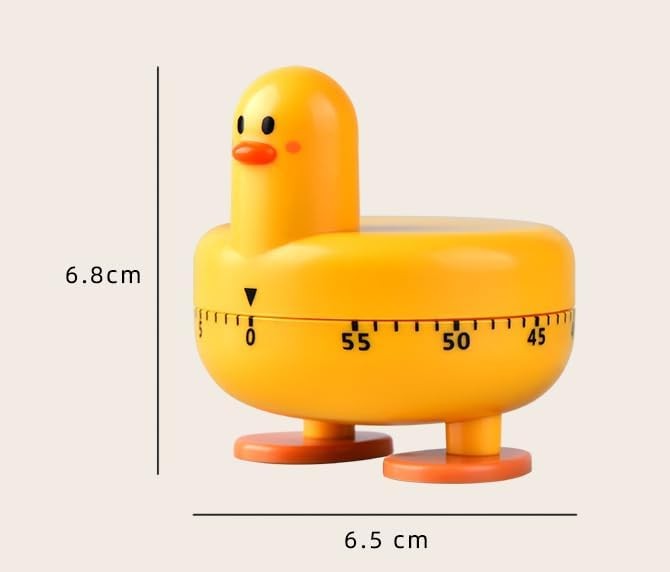 Cooking Timer Cute Duck Kitchen Timer 60 Minute Wind Up Mechanical Rotating Alar