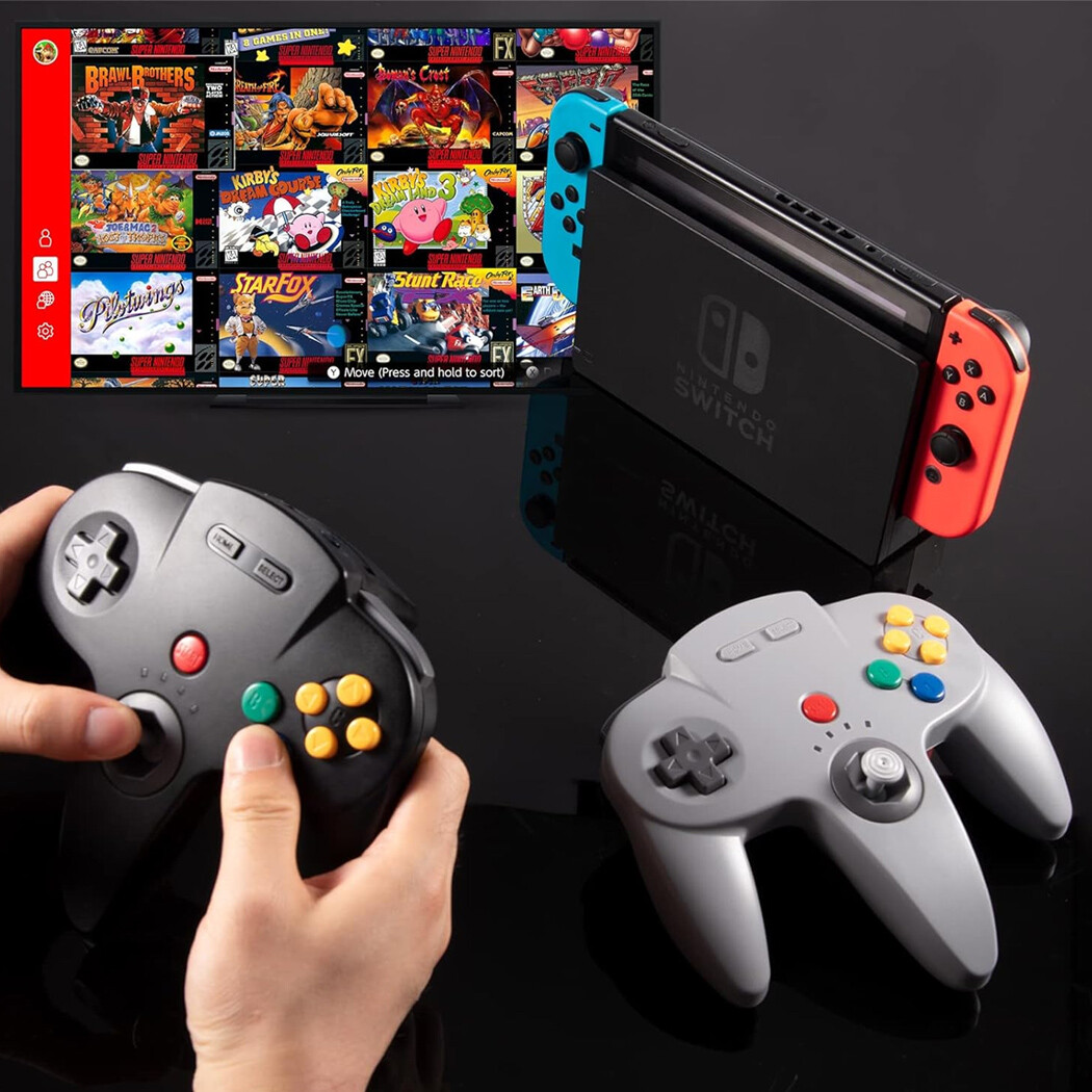 2.4 GHz Wireless N64 Controller for Windows PC MAC Linux Raspberry Pi Switch NSO