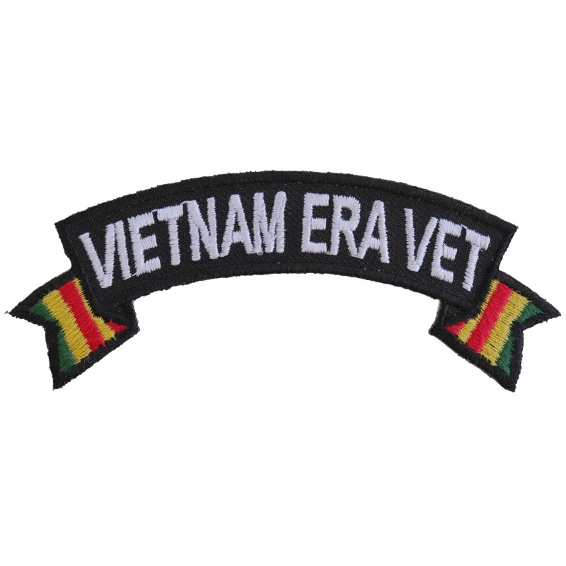 Patch, Small Rocker (Iron-On), Vietnam Era Vet Service Ribbon Military