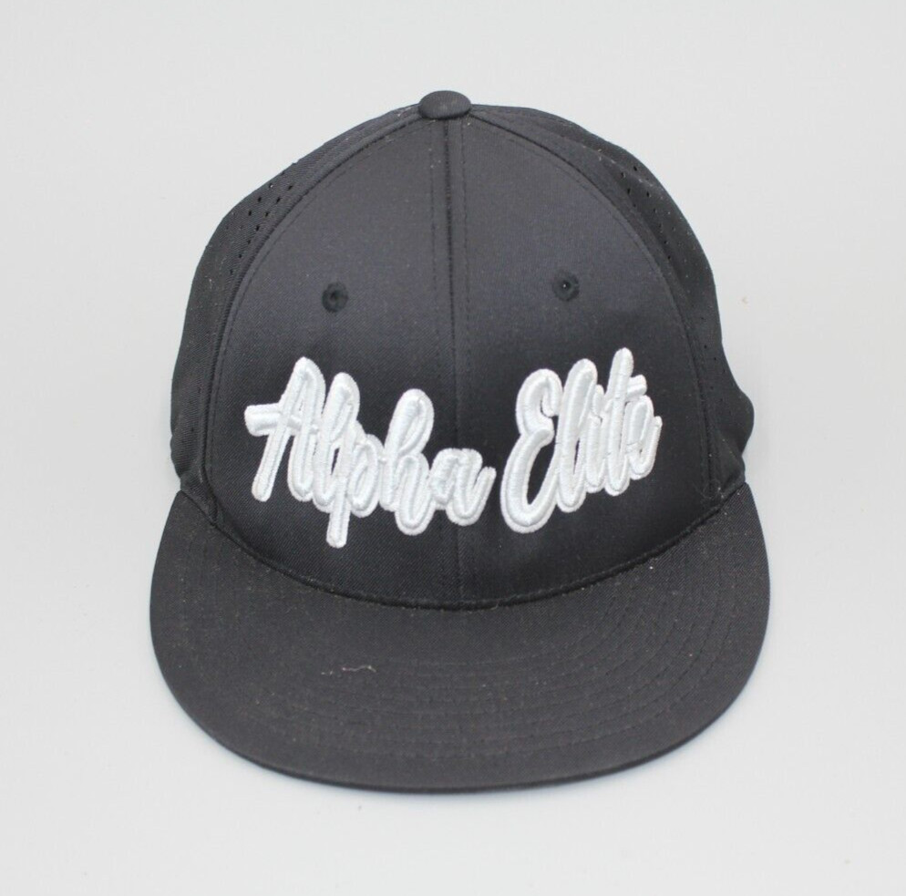Alpha Elite Pacific Headwear 474 Six Panel Trucker Hat Black Small/Medium M.L.D.