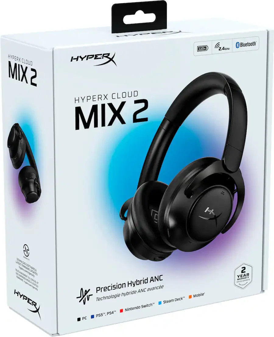 HyperX Cloud MIX 2 Wireless Gaming Headset Black Grade A
