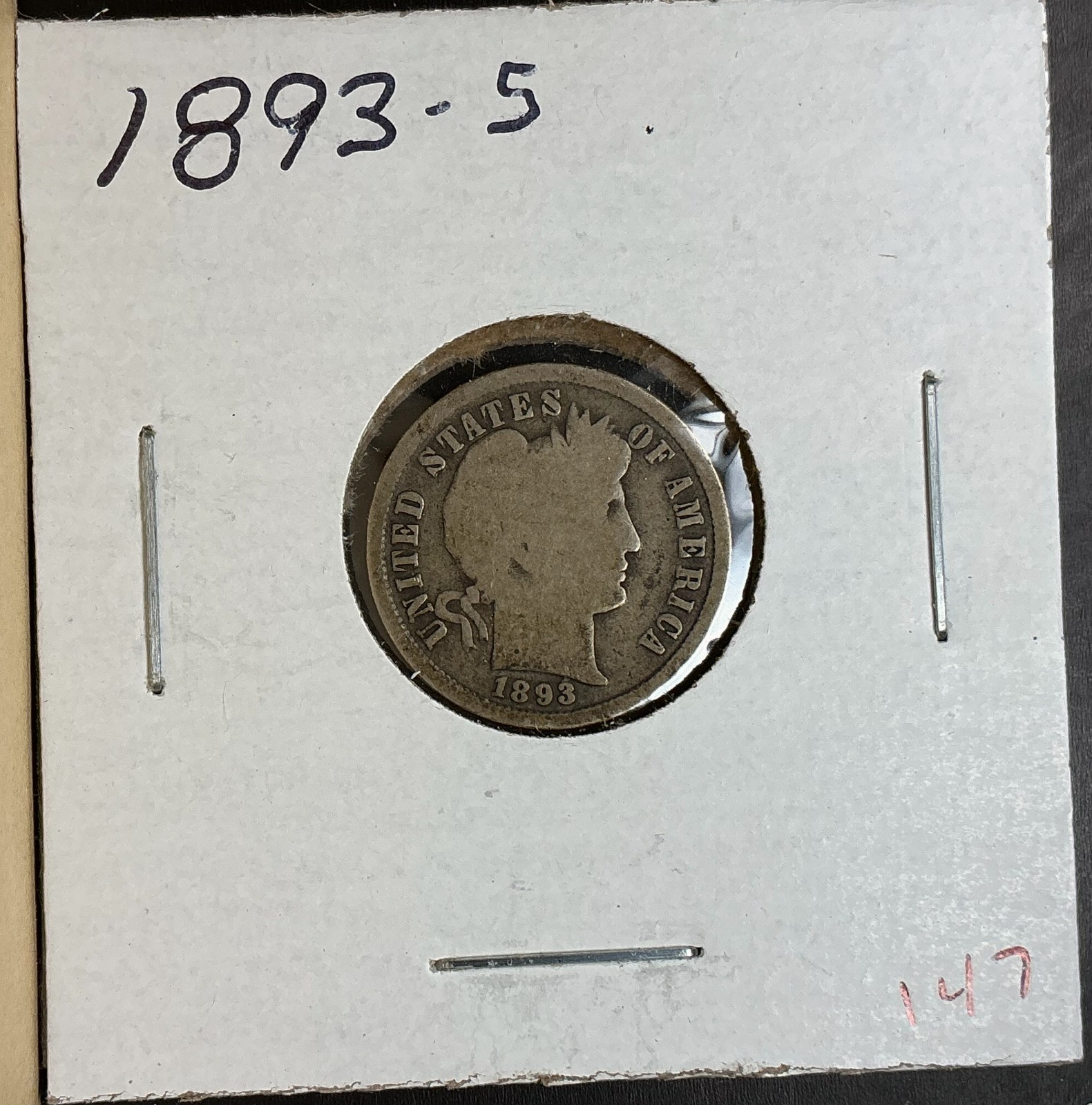 1893-S Barber Liberty Dime rare KEY date silver great coin choice better date