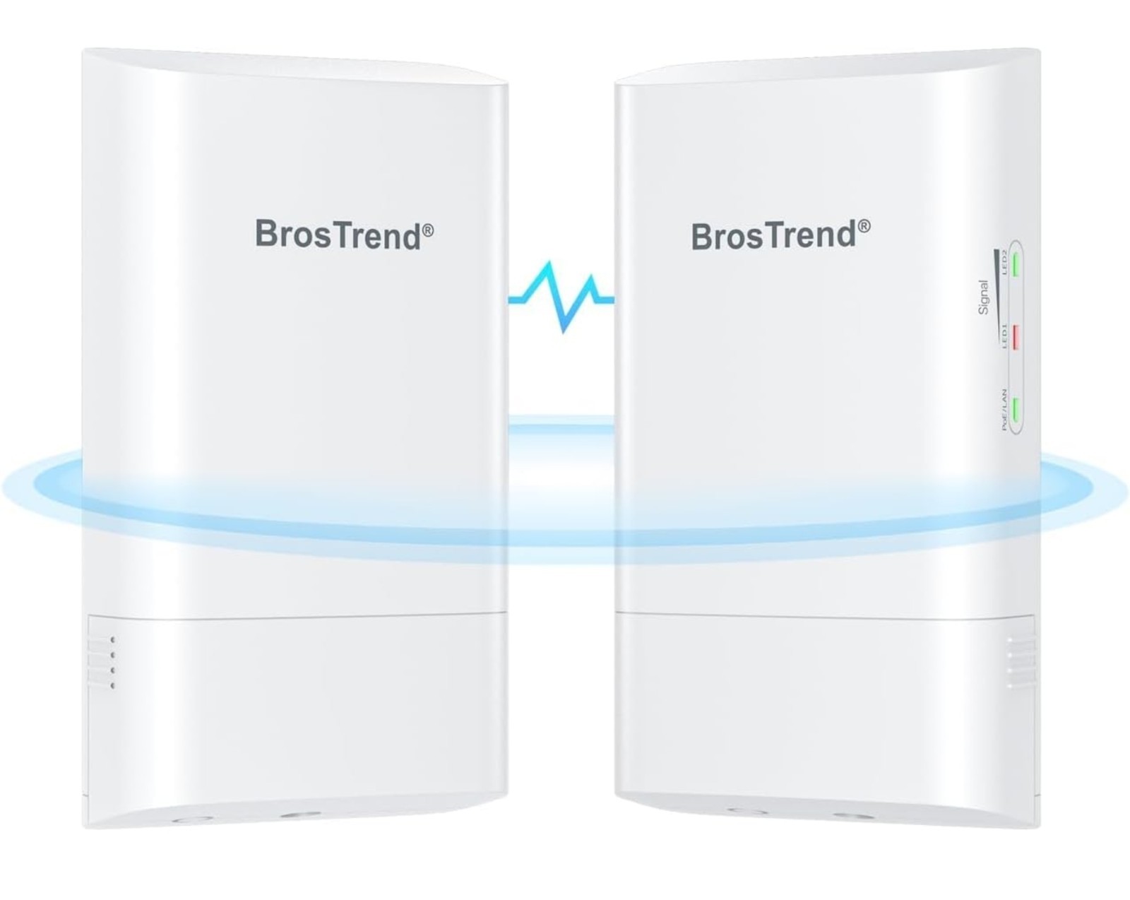 BrosTrend 5GHz 867Mbps WiFi Bridge Point to Point Outdoor, 1KM Wireless Internet