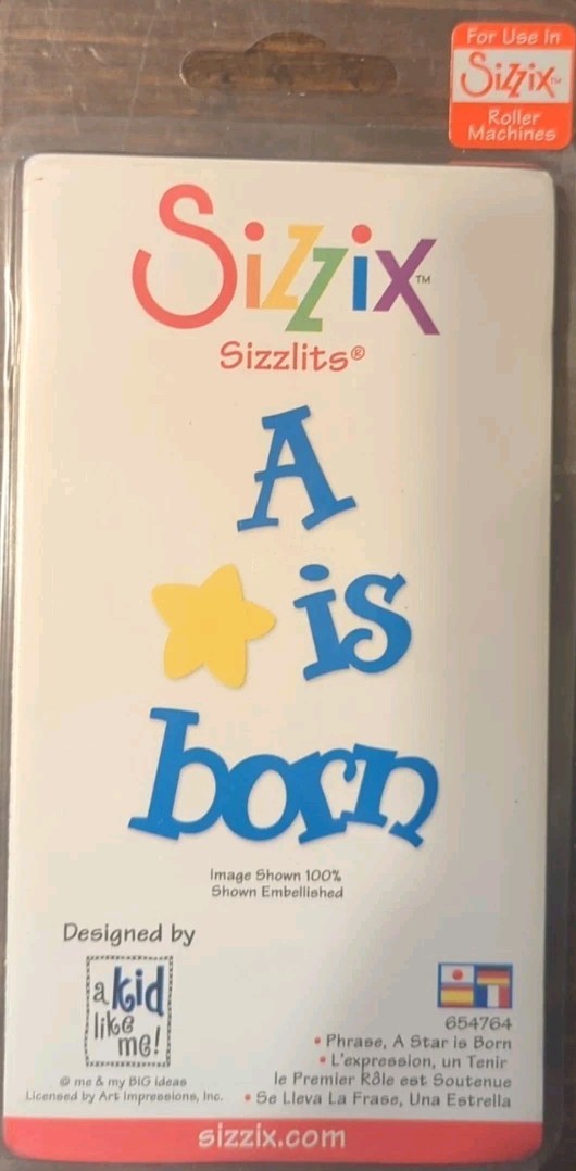 SIZZIX Sizzlits "A Star is Born" NEW